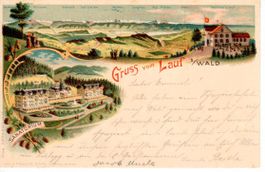 Gruss vom Lauf bei Wald 1900