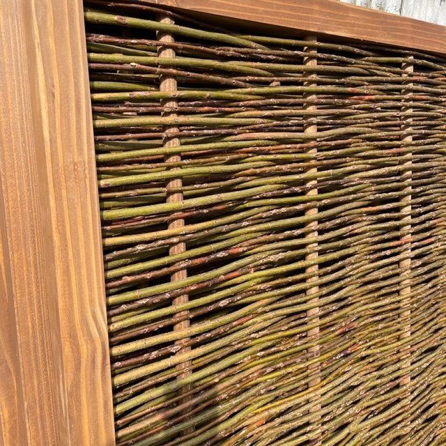 Sichtschutz: Weidenzaun mit Rahmen 180 x 180cm – Neu und originalverpackt aus Thunstetten von chriguoester