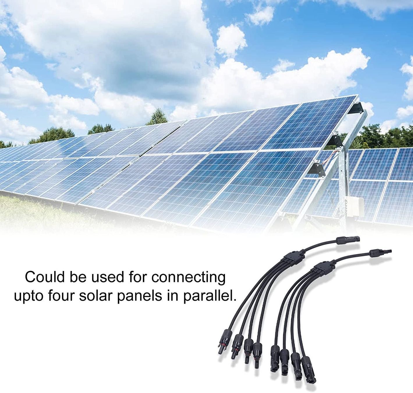 Dispositivi a energia solare: 4 Y-Abzweig-Solarpanel-Adapter Stecker Solarpanel Solarkabel – Nuovo (secondo la descrizione) da Thun venduto da yesky 5