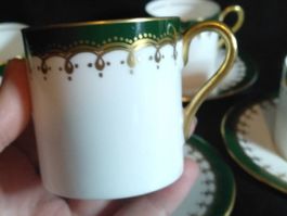 6 tasses avec soucoupes Aynsley England