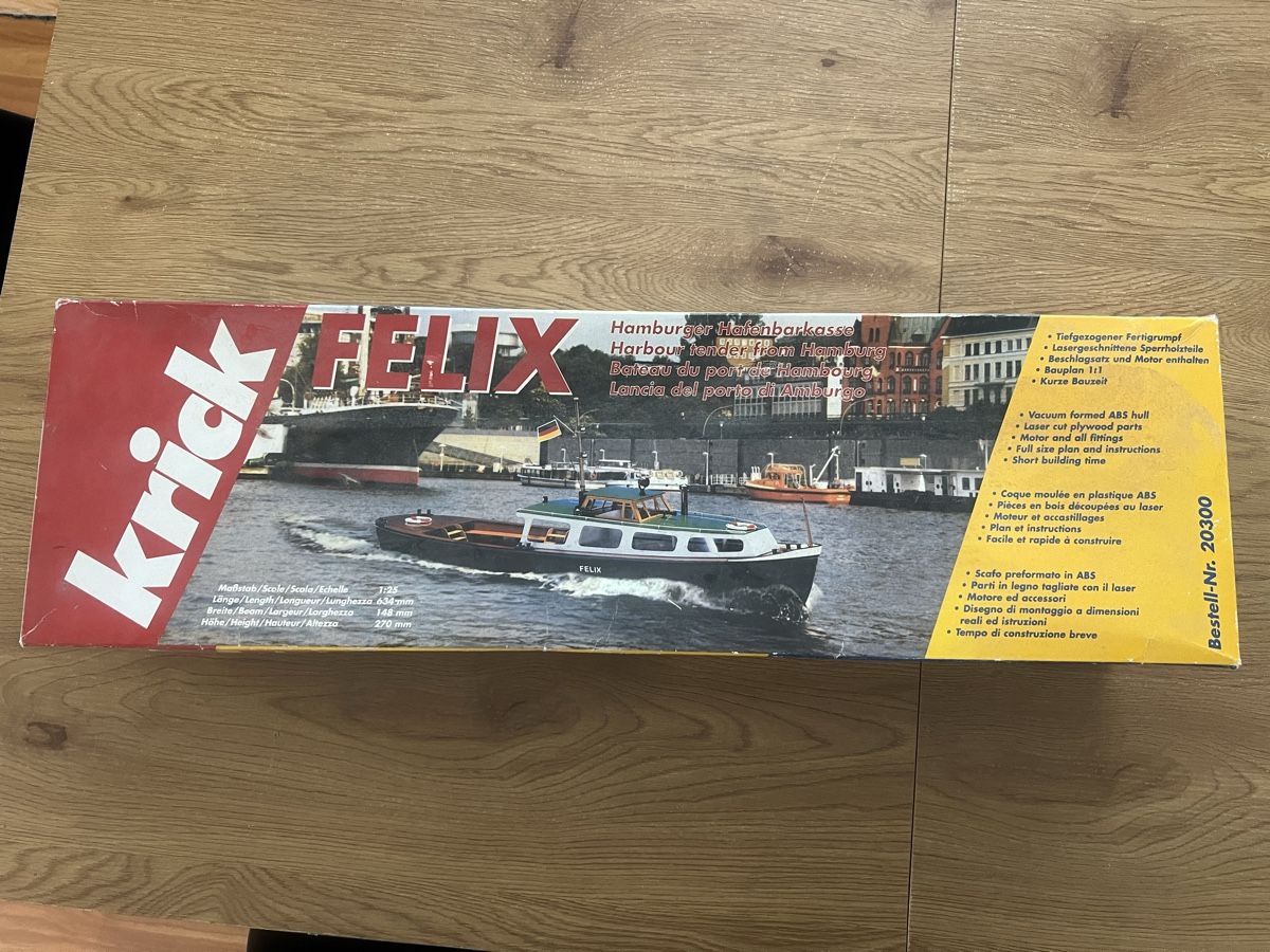 Modellismo RC: Hafenbarkasse FELIX – Usato da Zunzgen venduto da Snoopy1993