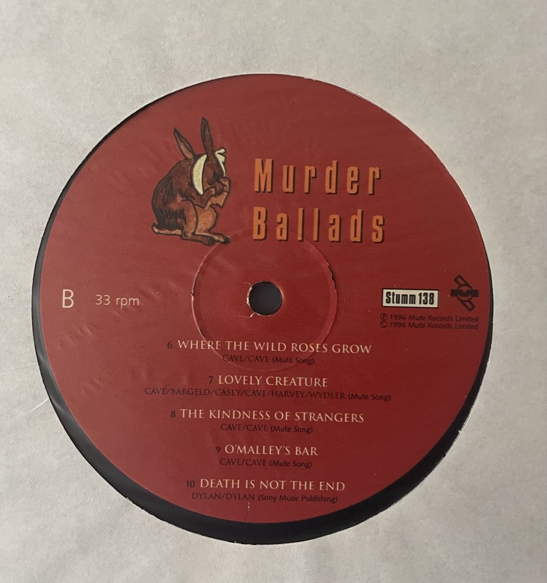 Dischi in vinile: Nick Cave - Murder Ballads - Vinyl LP – Usato da Olten venduto da Bluespapst 2