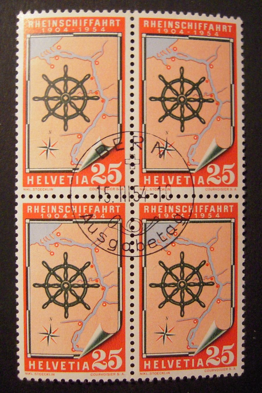 Tutti i francobolli: Z318 VB gest. FD Bern 15.3.54 – Usato da Stallikon venduto da Saentis2014