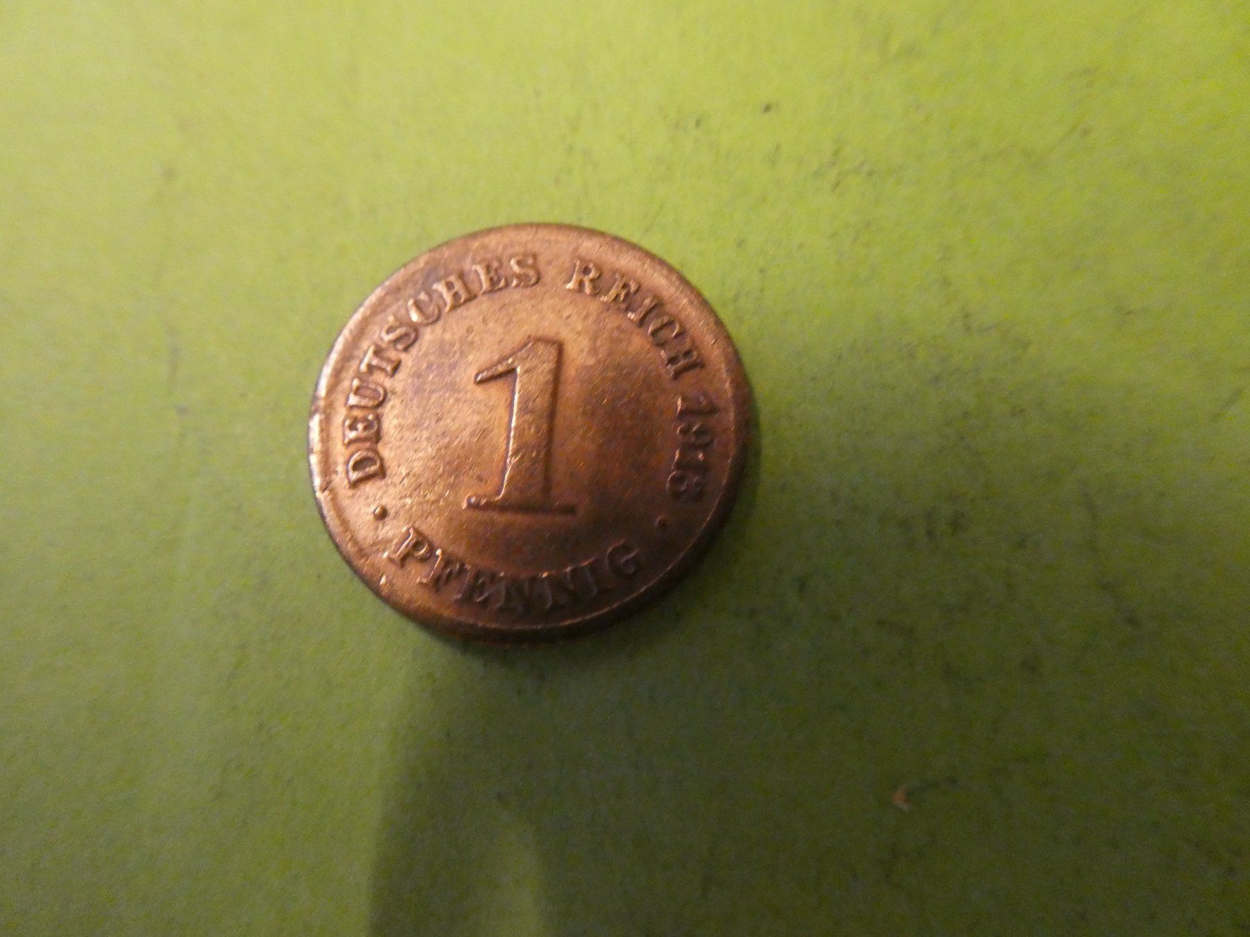 Tutti le monete: Dt. Reich 1913 D, 1 Pfennig – Usato da Hinterforst venduto da Rohusri