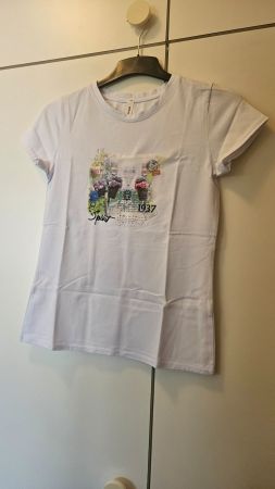 T-shirt bianca misto cotone tg.M