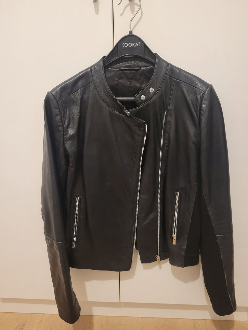 Giacche: Veste en cuir noir, taille 38 – Usato da St-Sulpice VD venduto da Piggy03
