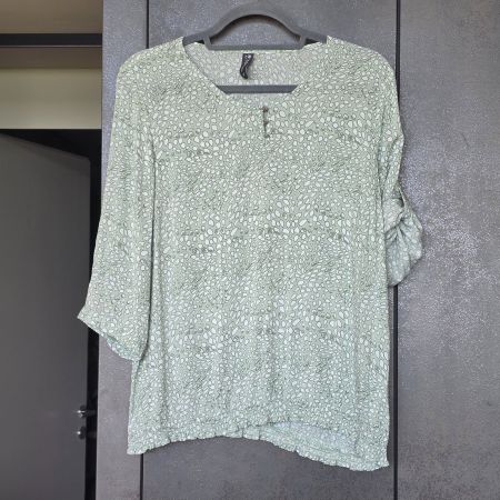 🐸 MULTIBLU BLUSE 40 VISKOSE GRÜN