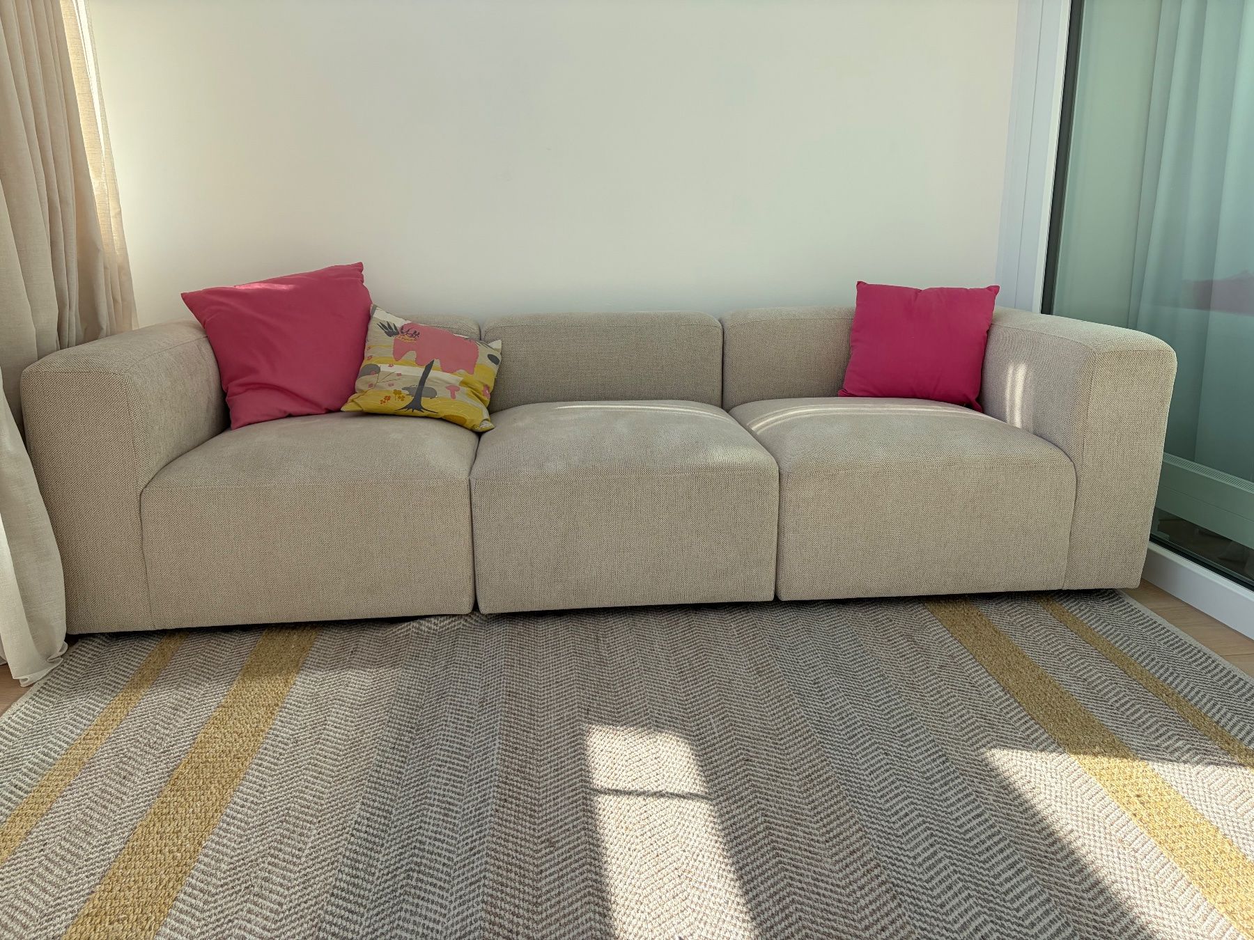 Jysk Divani: Sofa dreiteilig hellbeige – Usato da Rüschlikon venduto da ...Sandra