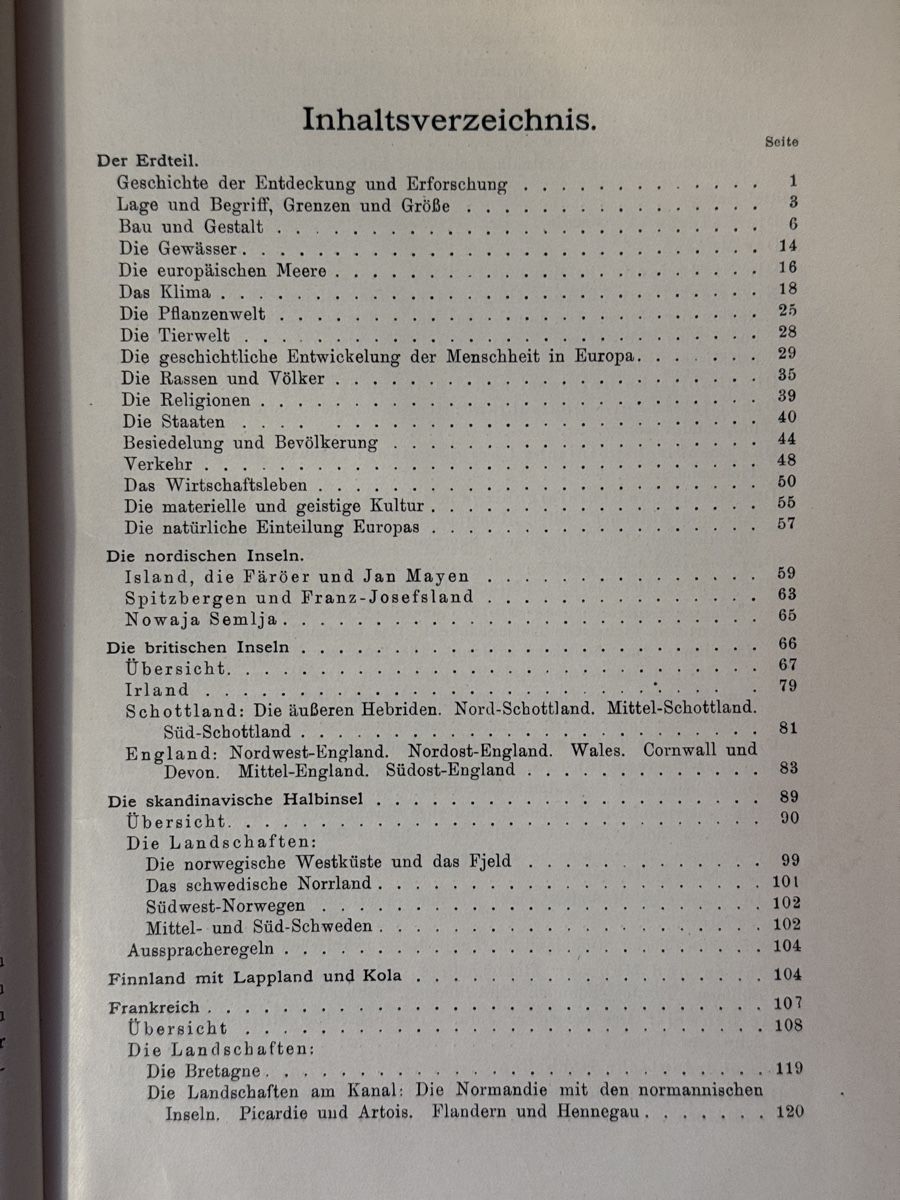 Bücher: Länderkunde 1927 historische Dokumentation – Gebraucht aus Goldach von igwhitestar 2
