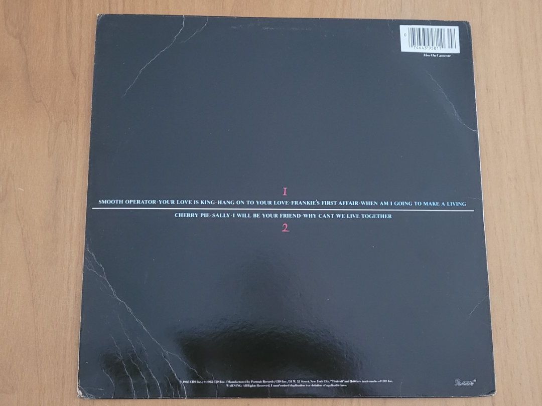 Schallplatten: LP  Sade – Gebraucht aus Martigny von MZ-67 1