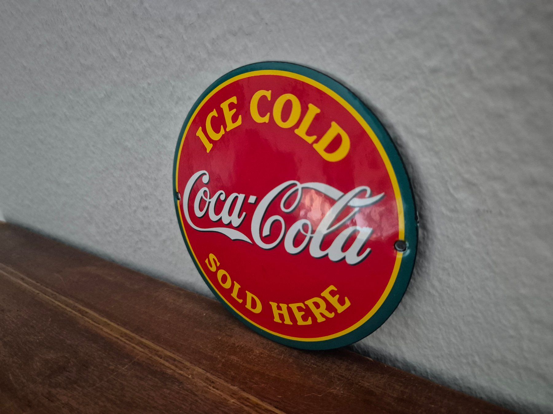 Coca-Cola Insegne: Emailschild Coca Cola Bar Salon Restaurant Emaille Schild – Nuovo (secondo la descrizione) da Schaffhausen venduto da pfanis09 3