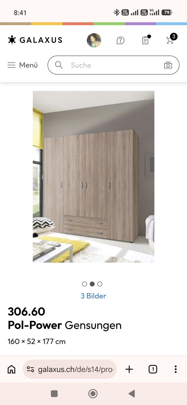 Schränke: Kleiderschrank – Gebraucht aus Tagelswangen von electro_