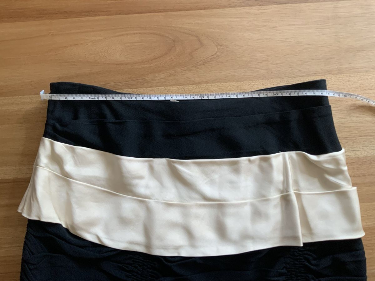 DKNY Gonne: DKNY Rock Gr. 34/36, schwarz-ecru elegant – Usato da Meilen venduto da mohnblume 4