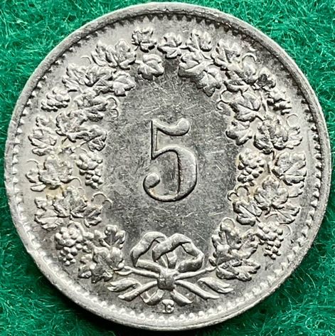 Tutti le monete: Pièce de 5 ct suisse 1941 – Usato da Plan-les-Ouates venduto da gab_cgf6 1
