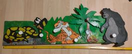 Dschungelbuch Garderobe Holz Kinderzimmer Kleiderhaken