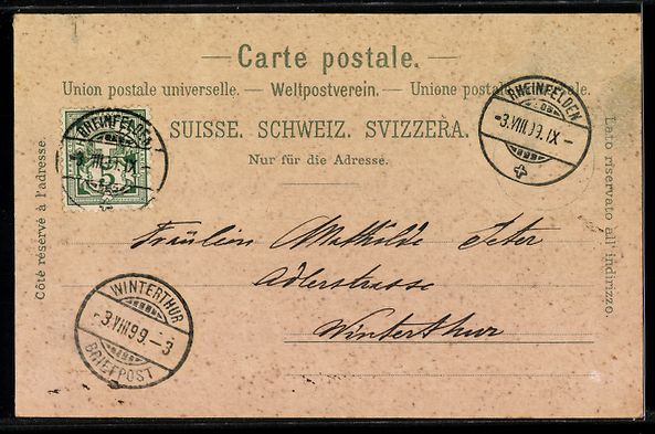 Ansichtskarten: Litho Rheinfelden, Salmenwaage, Messerth – Gebraucht aus Berlin von bartko-reher 1