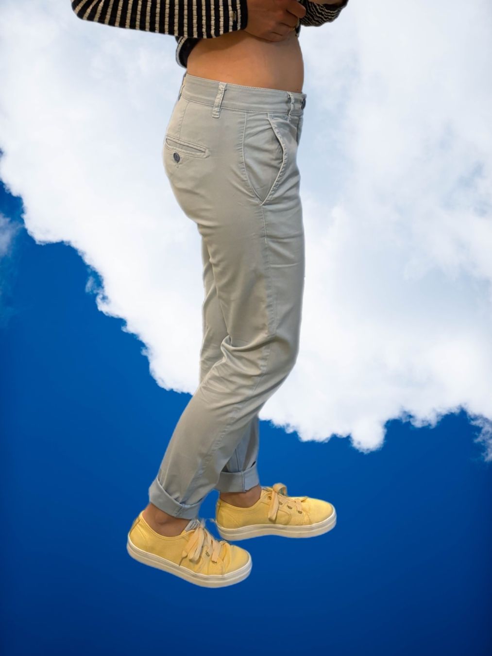 Pantaloni: Mason's Chino Hose in hellblau Gr 34 – Usato da Laufenburg venduto da VintageMuesli 1