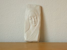 Vintage Gips Mädchenkopf #Skulptur #Mid-Century #Ikone