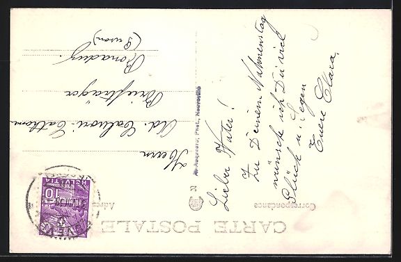 Cartes postales: Neuveville, Teilansicht mit Strassenpart – D'occasion à Berlin par bartko-reher 1