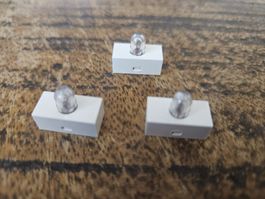 lego 4767 lot de 3 pièces White Electric, Light Brick 1 x 2