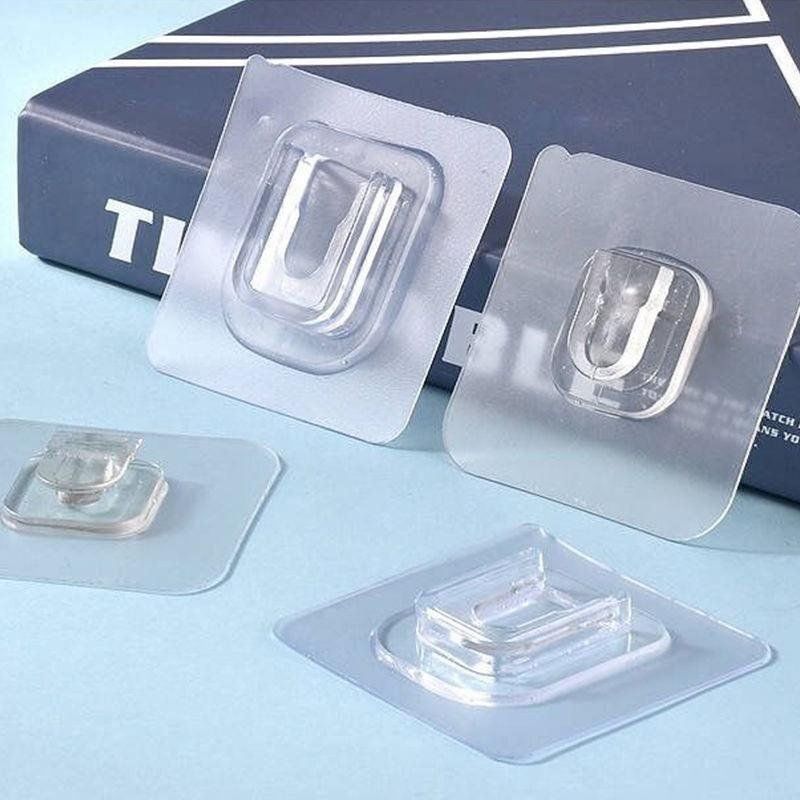 Ferramenta: Haken transparent doppelseitige Klebewand 2 Stück – Nuovo e nell'imballaggio originale da Nürensdorf venduto da Ez-Shop 2