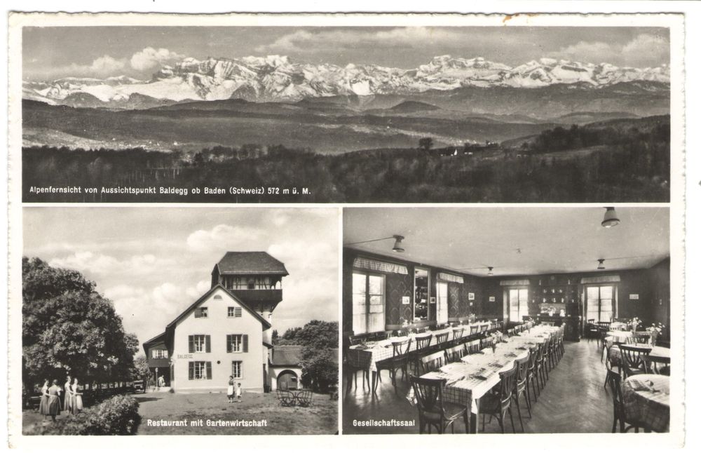 Mehrbildkarte Restaurant Baldegg ob Baden (Gebraucht) in Kerns für CHF ...