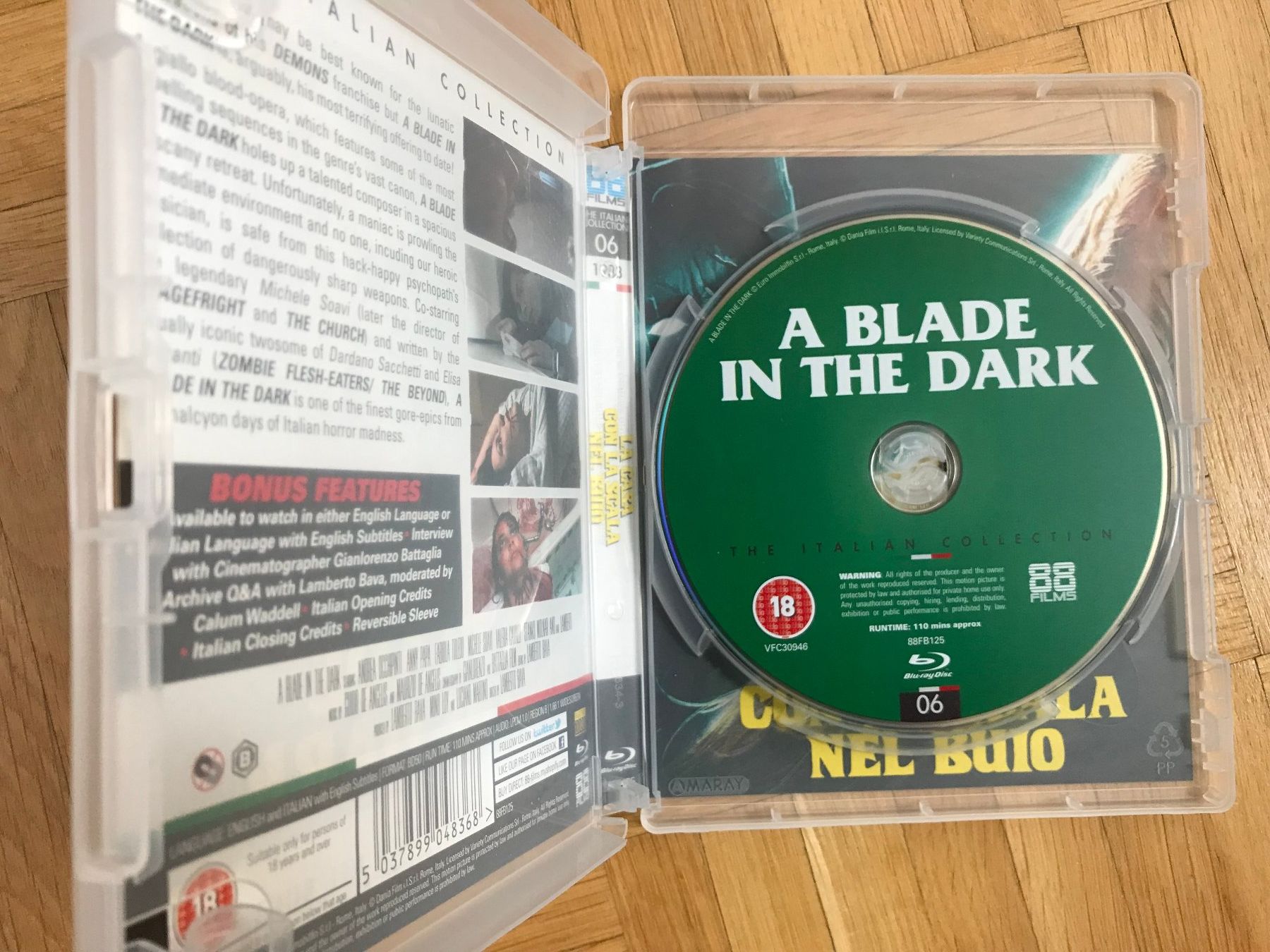 Alle DVDs: A Blade in the Dark - 88 Films - Blu-ray – Neu (gemäss Beschreibung) aus Zürich von Malcom 1