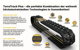 1 Paar Premium Gummiraupen zu Hutter Kubota KX080 