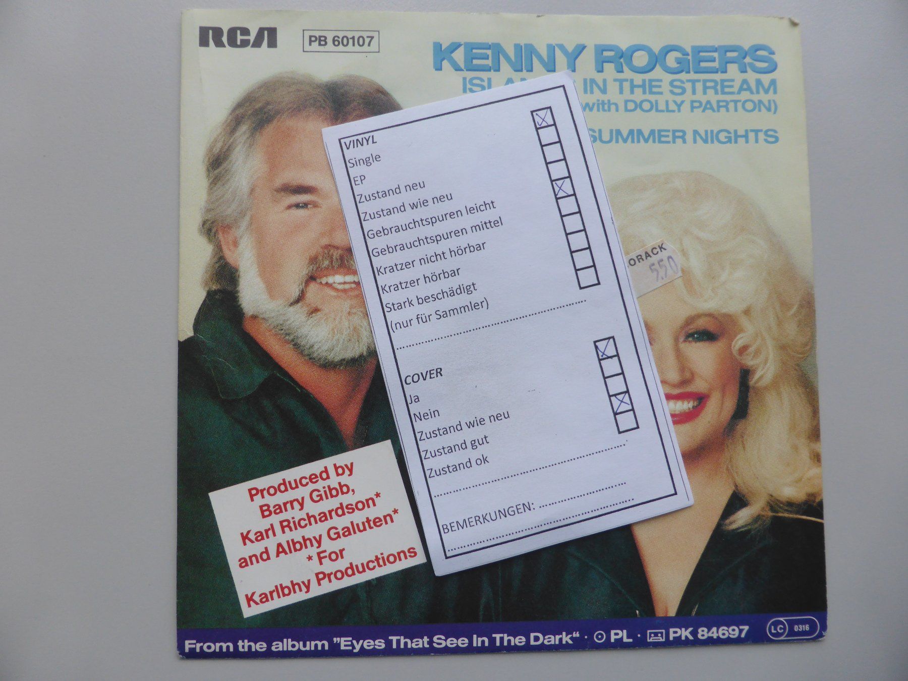 Schallplatten: VINYL SINGLE   KENNY ROGERS / DOLLY PARTON – Gebraucht aus Küssnacht am Rigi von  4