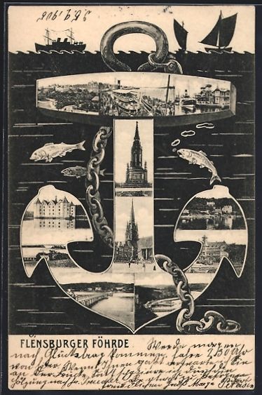 Ansichtskarten: Grusskarten-AK Flensburg, Ortspartien in – Gebraucht aus Berlin von bartko-reher