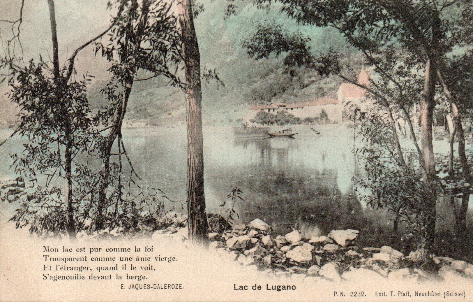 Cartoline postali: Lac de Lugano (Capolago ?) – Nuovo (secondo la descrizione) da Melano venduto da pisonsdro