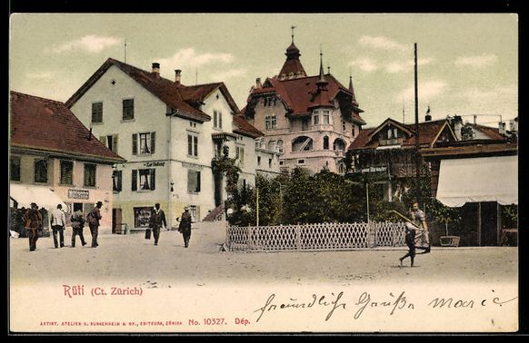 Cartes postales: AK Rüti, Ortsansicht – D'occasion à Berlin par bartko-reher