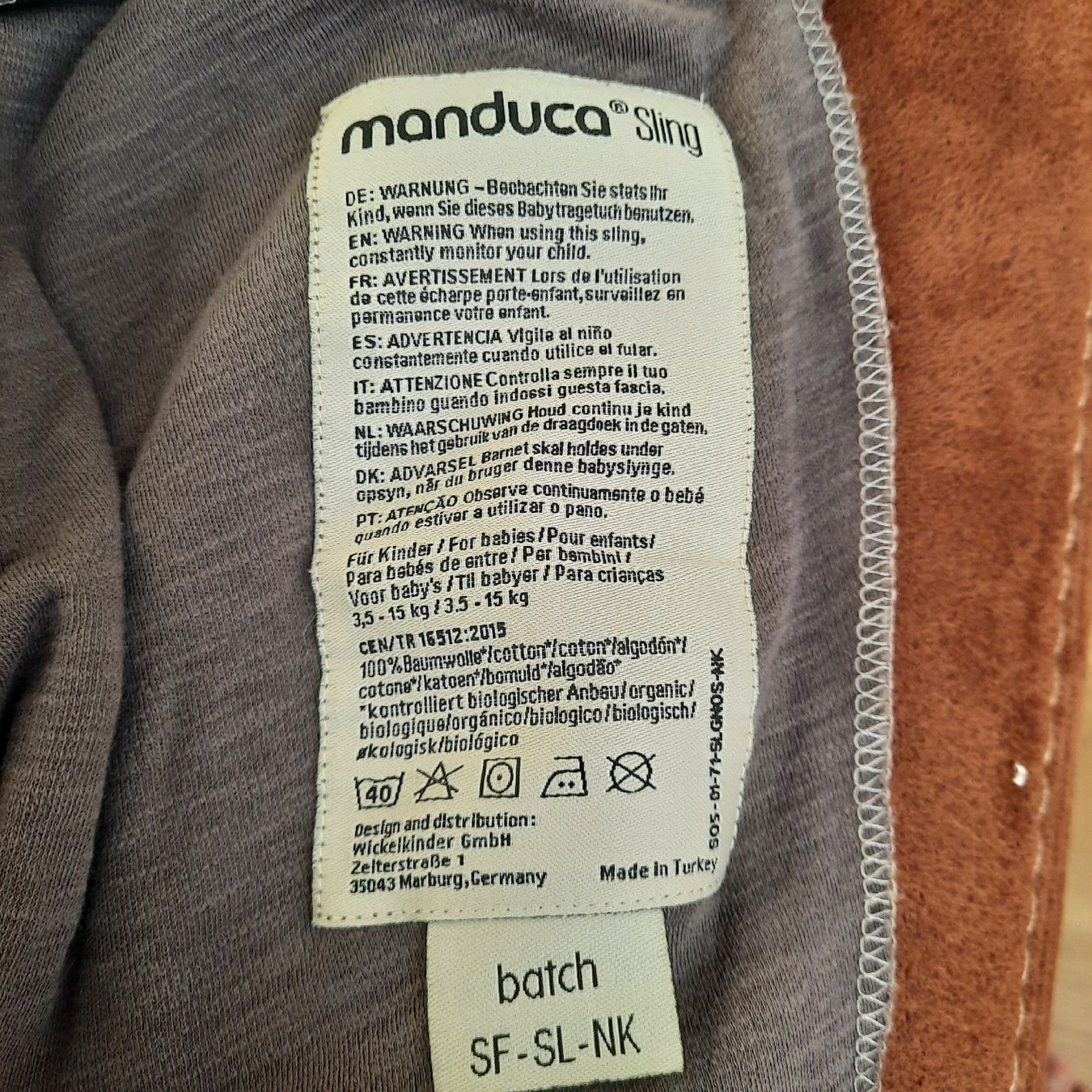 Manduca Marsupi portabebè: Manduca Sling – Nuovo (secondo la descrizione) da Chur venduto da Klinimuus 2