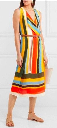 Tory Burch Silk Midi Dress 