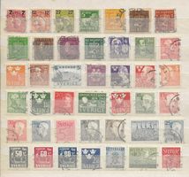 Suède Lot 07 1918 ....