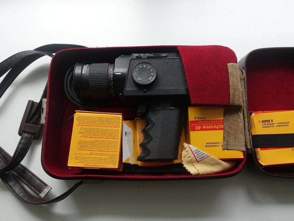 BOLEX 480 Macrozoom 756mm mit Vintage Koffer und Kassetten Kaufen