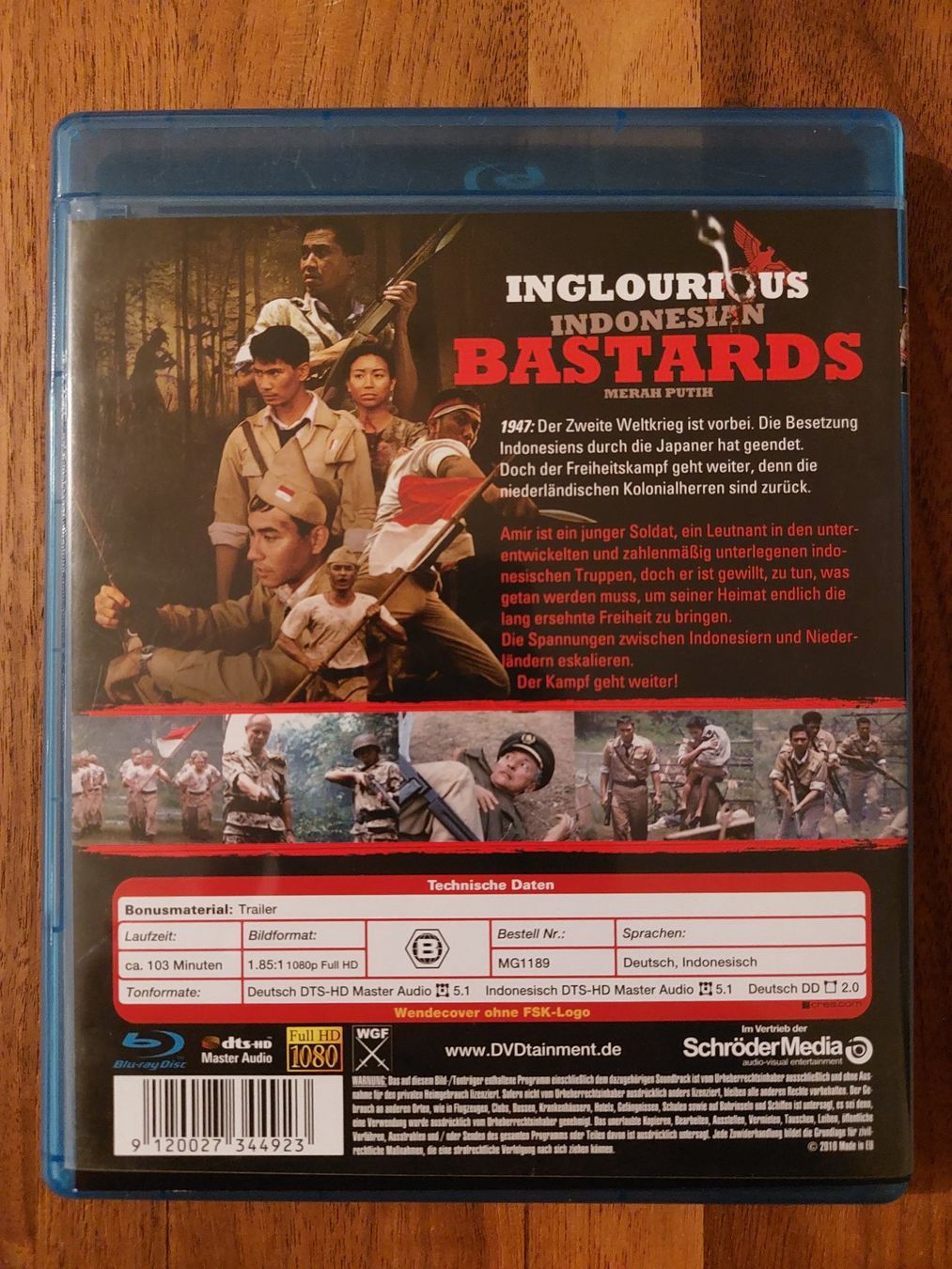 Tutti i DVDs: Blu Ray - Inglourious Indonesian Bastards – Usato da Rheinfelden venduto da FilmAuktion 1