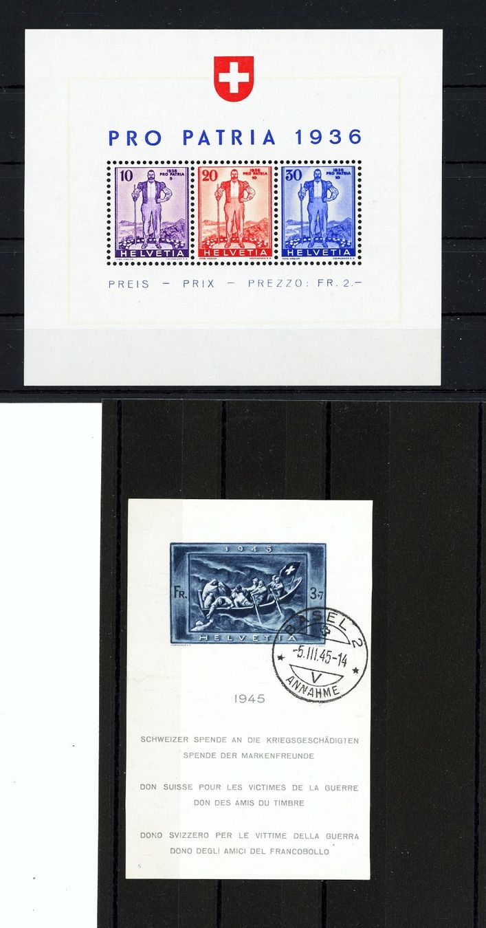 Tutti i francobolli: Ab 1936: Lot Blocks, ungebraucht, postfrisch oder gestempelt – Usato da Basel venduto da Strubelibs 1