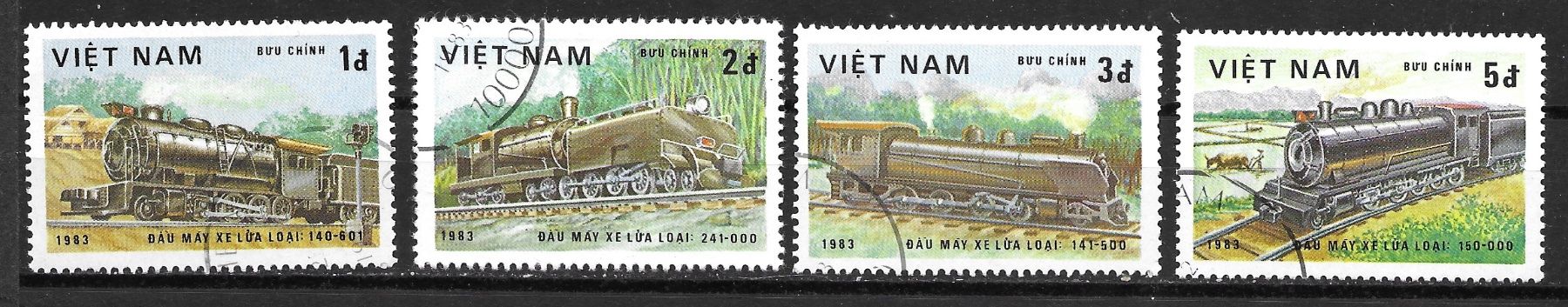 Tutti i francobolli: Vietnam 1983: Lokomotiven – Usato da Zürich venduto da Rainstamps