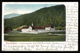 AK Einsiedeln, Frauenkloster mit Umgebung