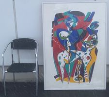 Alfred Alexander GOCKEL (1952) Große Lithographie Handsign.