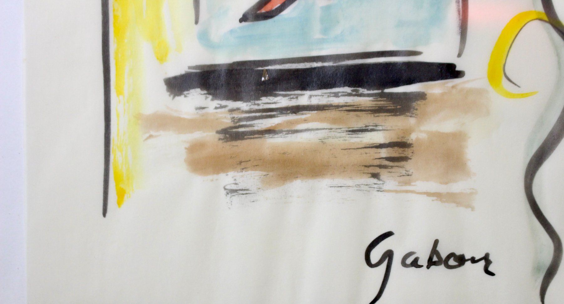 Dipinti: Abstrakte Aquarell Künstlername Gabor – Usato da Bruettisellen venduto da Collector_Store 4
