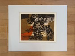 Däniker Klaus Zahnräder Lithografie 40x32cm