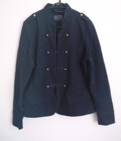 Sweat- Jacke im Matrosen-Look, Gr.42, Blau *FAVORITE BASICS*