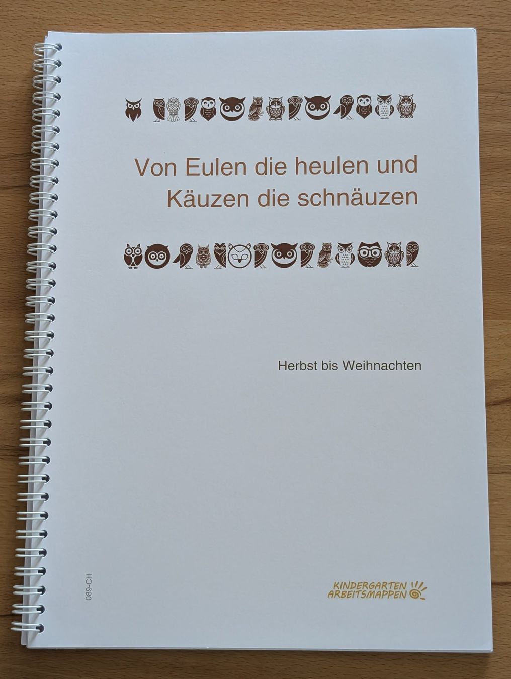 Livres: Kindergartenarbeitsmappe: Von Eulen die heulen – Neuf (Voir description) à Weite par Nur63