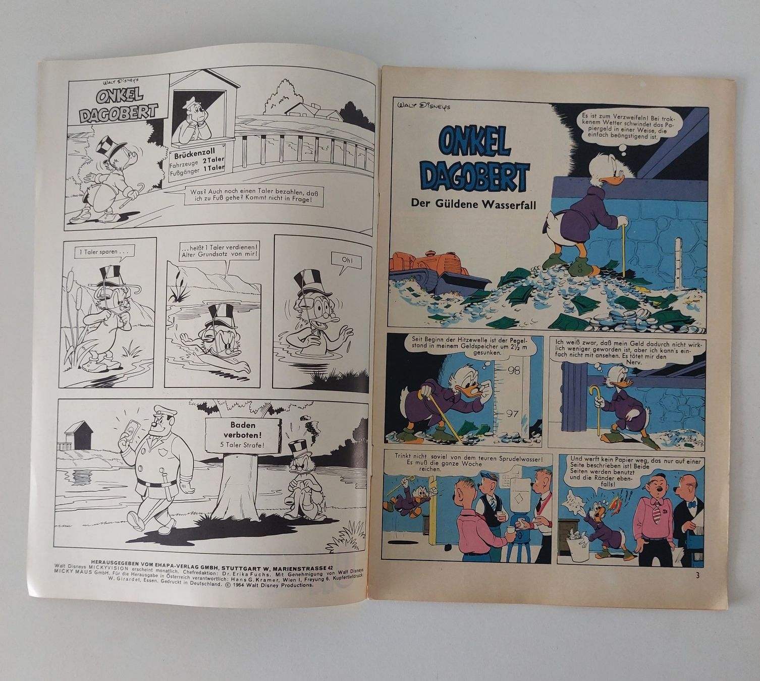 Fumetti: Mickyvision 1964 Nr. 6 Ehapa Verlag Comic – Usato da Schenkon venduto da Uhu007 1