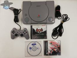 Playstation 1 PS1 PSX Regionenfrei inkl. 3 Games / getestet