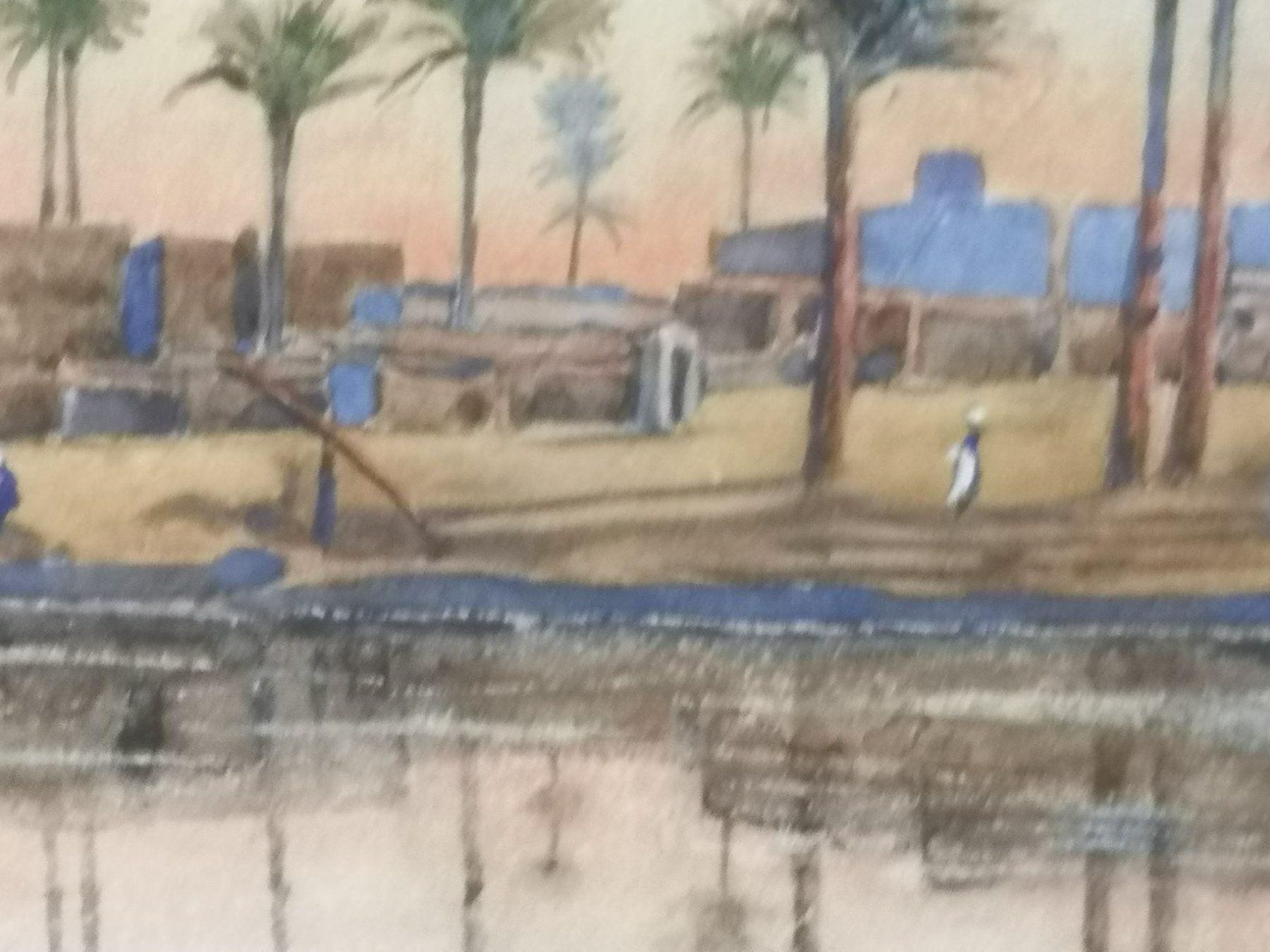 Dipinti: PAYSAGE ORIENTALISTE DATÉ 1899 – Usato da Genève venduto da Qanil77 4