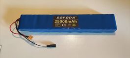 E Scooter Batterie 48V 25000mah (12Ah) von Sofoda NEU!