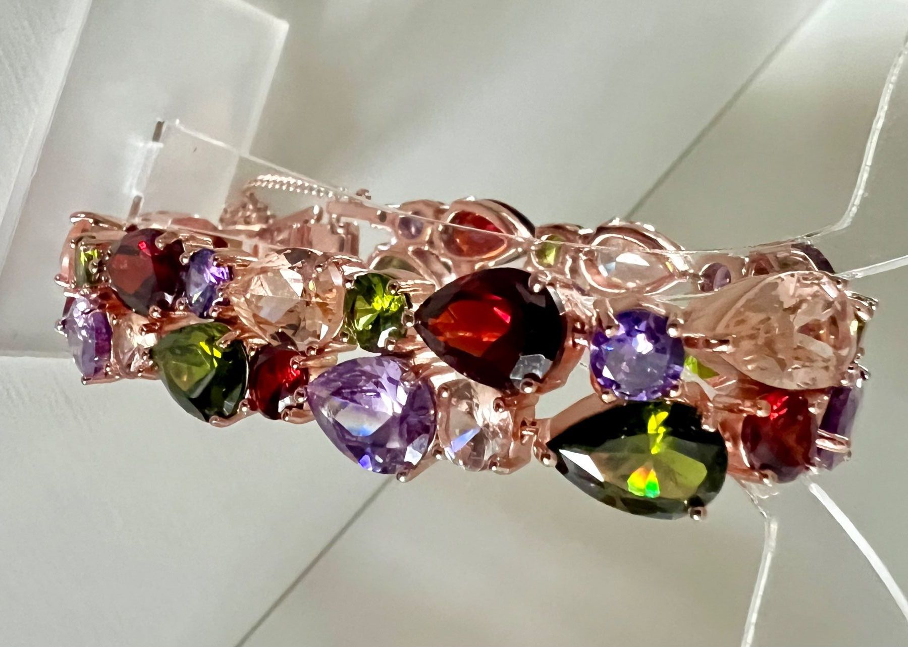Bracelets: Glamour Armband - Roségolden Multicolor - Abend & Anlass – Neuf (Voir description) à Ruswil par artbyhand